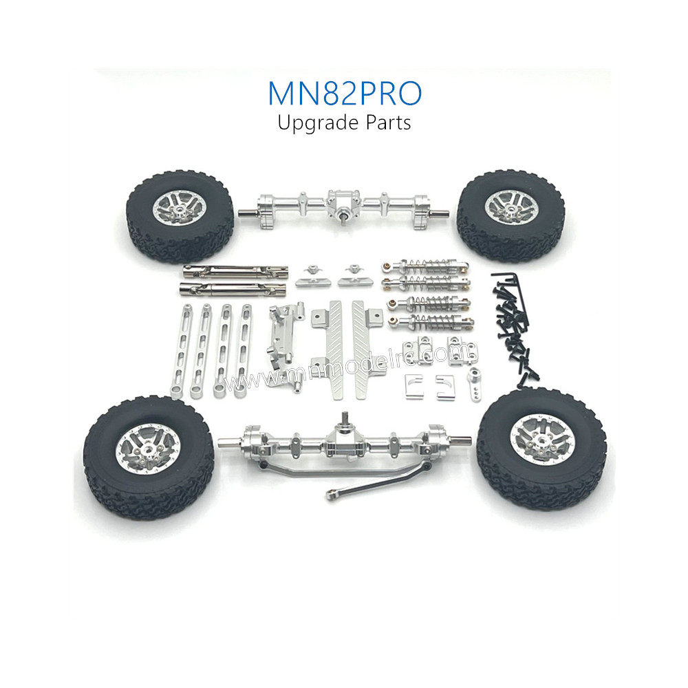 40-MN_MODEL_MN82PRO_Upgrade_Parts_Shocks_Transmittion_Shaft_Tires_and_Protect_Plate_silver