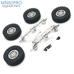 42-MN_MODEL_MN82PRO_Upgrade_Parts_Front_Rear_Axle_kit_and_Metal_Wheel_Assembly_silver