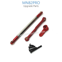 43-MN_MODEL_MN82PRO_Upgrade_Parts_Steering_Connect_Rod_and_Servo_Arm_red