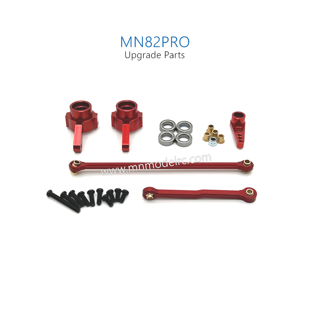 44-MN_MODEL_MN82PRO_Upgrade_Parts_Steering_Connect_Rod_and_Steering_Cups_red