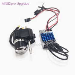 MN MODEL MN82PRO Outer Rotor Brushless Motor Full Metal Gearbox Torque Restocking ESC Set (Original Plug)black