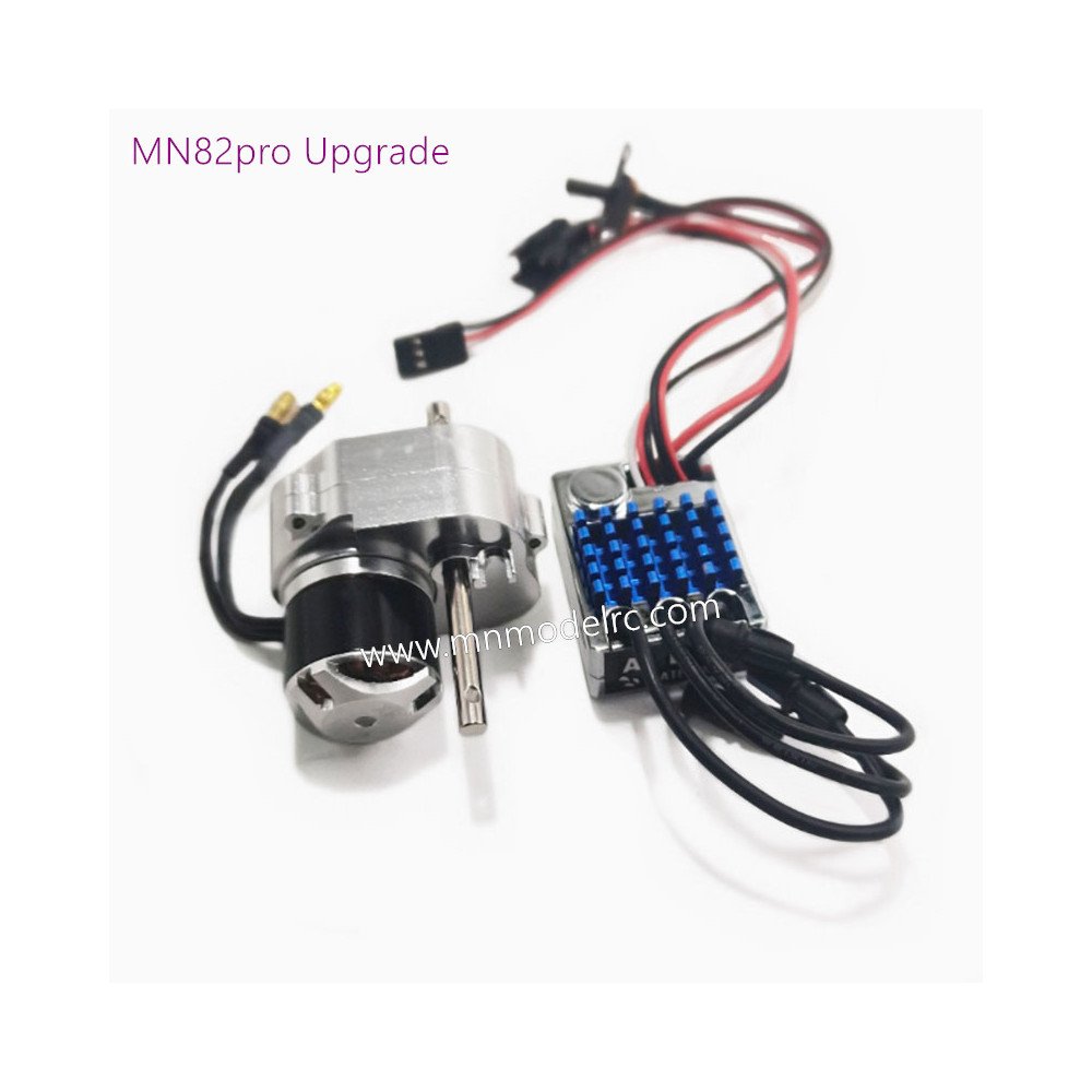 MN MODEL MN82PRO Outer Rotor Brushless Motor Full Metal Gearbox Torque Restocking ESC Set (Original Plug)silver