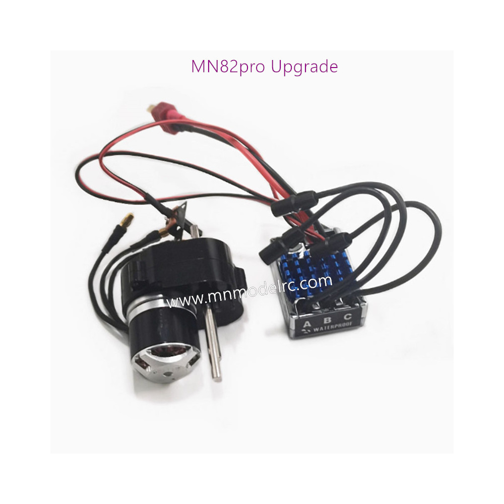 MN MODEL MN82PRO outer rotor brushless motor full metal gearbox torque replenishment ESC set (T plug)black