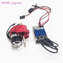 MN MODEL MN99S2 Generation Outer Rotor Brushless Motor Full Metal Gearbox Torque Refill ESC Set (Original Plug)red