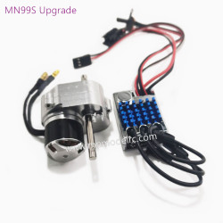MN MODEL MN99S2 Generation Outer Rotor Brushless Motor Full Metal Gearbox Torque Refill ESC Set (Original Plug)blue