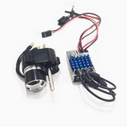 MN MODEL MN78 Outer Rotor Brushless Motor Full Metal Gearbox Torque Restocking ESC Set (Original Plug)black