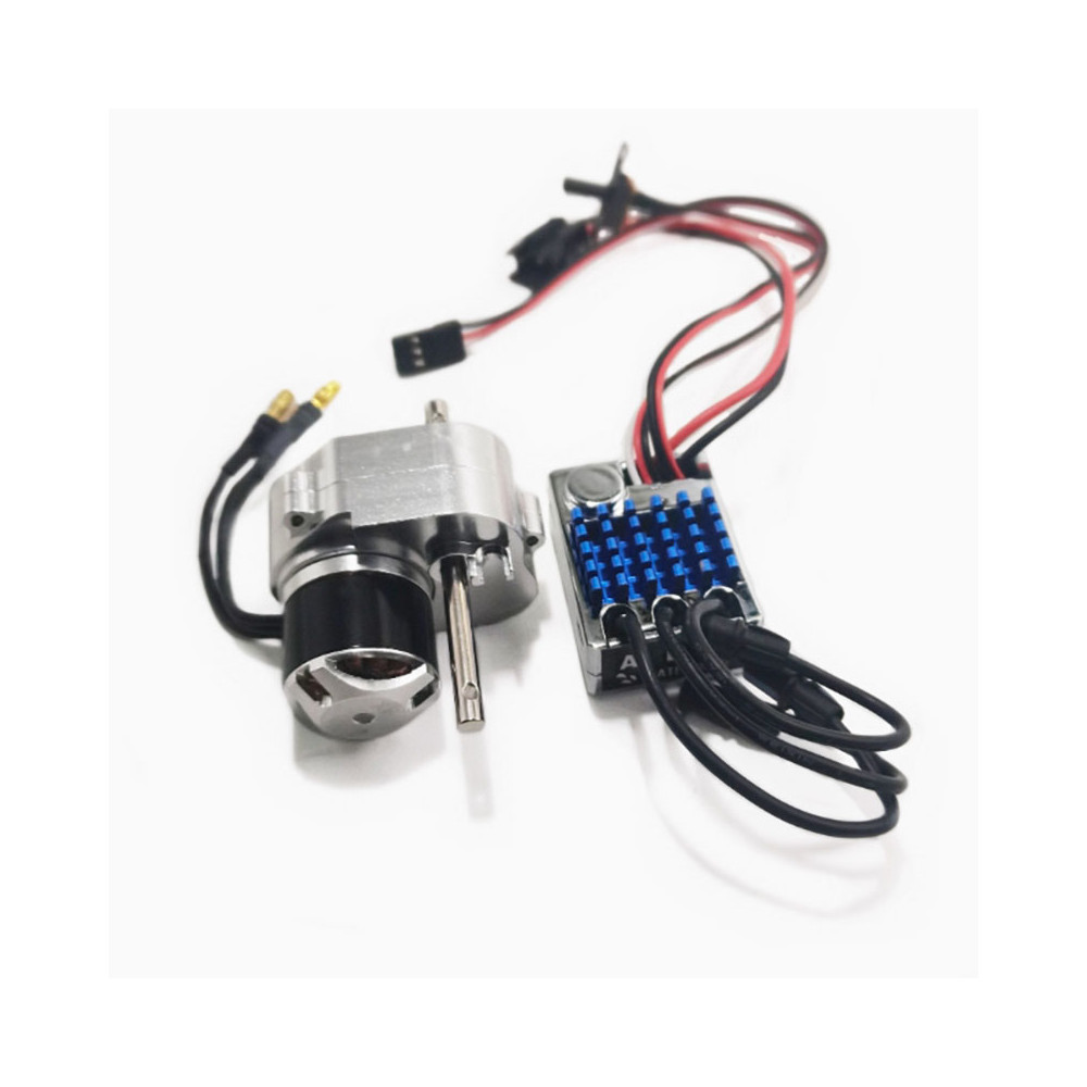 MN MODEL MN78 Outer Rotor Brushless Motor Full Metal Gearbox Torque Restocking ESC Set (Original Plug)silver
