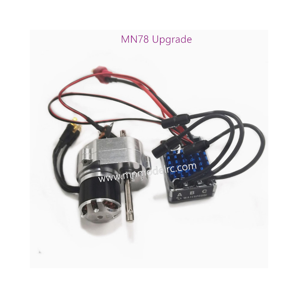 MN MODEL MN78 outer rotor brushless motor full metal gearbox torque replenishment ESC set (T plug)silver