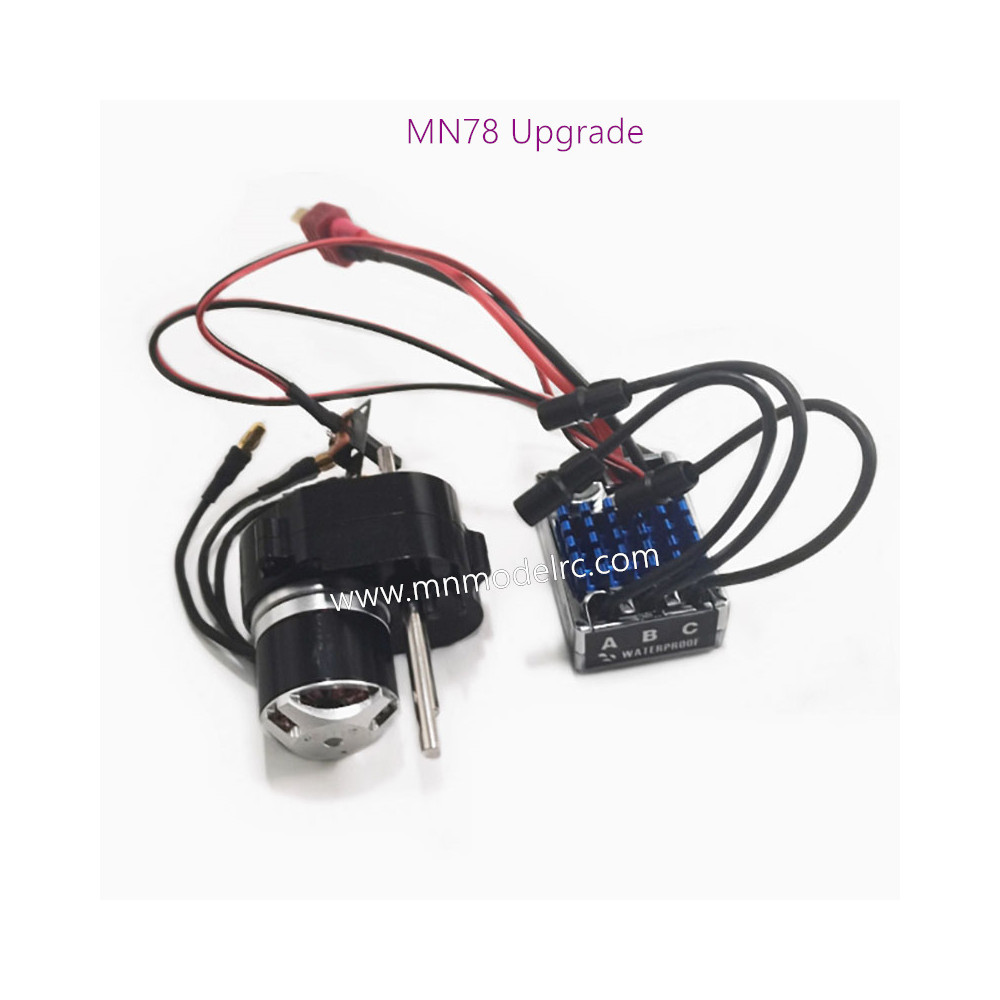 MN MODEL MN78 outer rotor brushless motor full metal gearbox torque replenishment ESC set (T plug)black