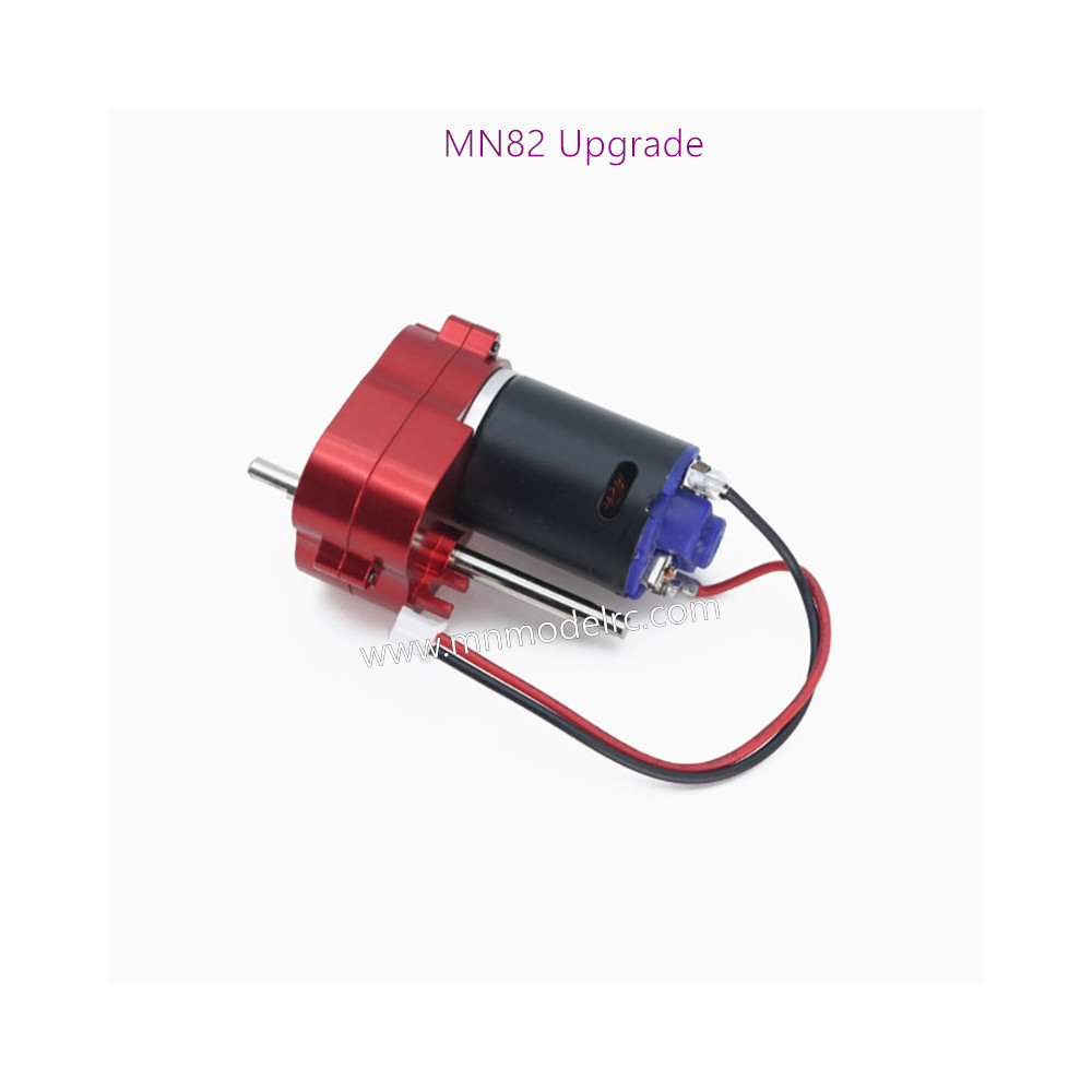 MN MODEL MN82 metal gearbox 370 motor (black leather motor)red