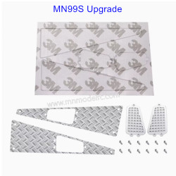 MN MODEL MN99S Upgrade Parts Metal Anti skid Plate Engine Hood Air Intake-2