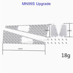 MN MODEL MN99S Upgrade Parts Metal Anti skid Plate Engine Hood Air Intake-3