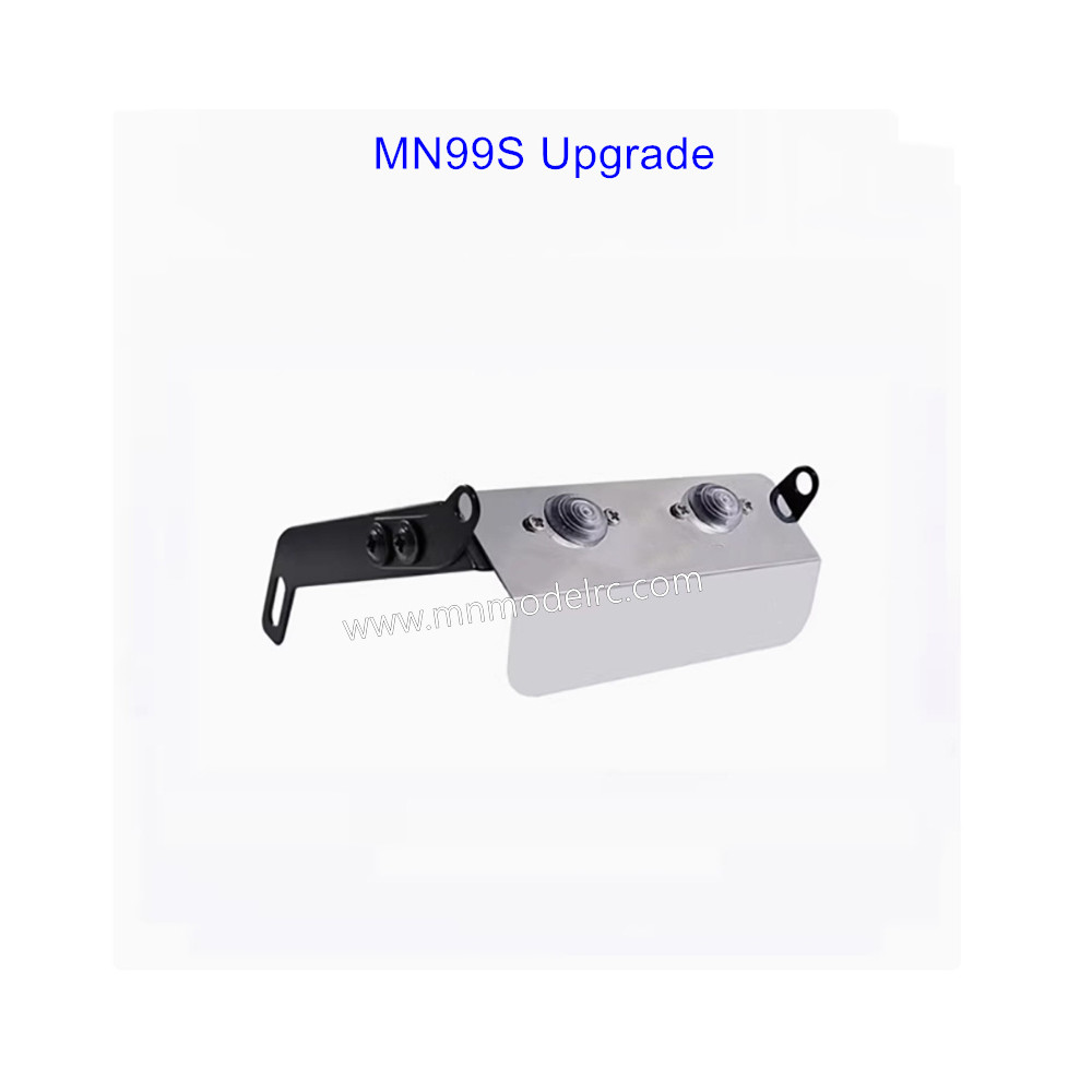 MN MODEL MN99S Upgrade Parts Front chassis guard plate front bumper protection with lights-1