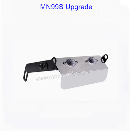 MN MODEL MN99S Upgrade Parts Front chassis guard plate front bumper protection with lights-1