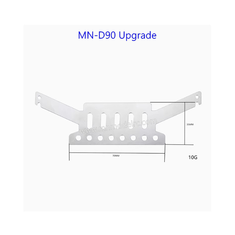 MN MODEL MN D90 Upgrade Parts Stainless steel armor and bottom protection-1