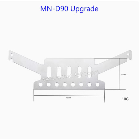 MN MODEL MN D90 Upgrade Parts Stainless steel armor and bottom protection-1