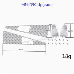 MN MODEL MN D90 Upgrade Parts Metal Anti skid Plate Engine Hood Air Intake-2