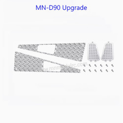 MN MODEL MN D90 Upgrade Parts Metal Anti skid Plate Engine Hood Air Intake-3