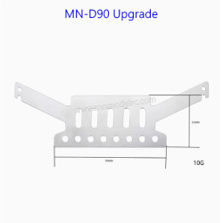 MN MODEL MN D90 Upgrade Parts Chassis front guard plate front bumper stainless steel armor bottom protection-2