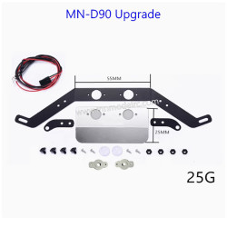 MN MODEL MN D90 Upgrade Parts Front chassis guard plate front bumper protection with lights-2