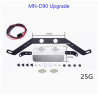 MN MODEL MN D90 Upgrade Parts Front chassis guard plate front bumper protection with lights-2