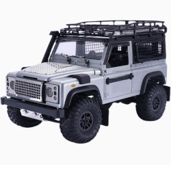 MN MODEL MN D90 Upgrade Parts Front chassis guard plate front bumper protection with lights Renderings side
