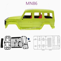 MN MODEL MN86 RC CAR Parts Original Car Body green