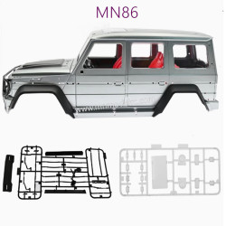 MN MODEL MN86 RC CAR Parts Original Car Body gray