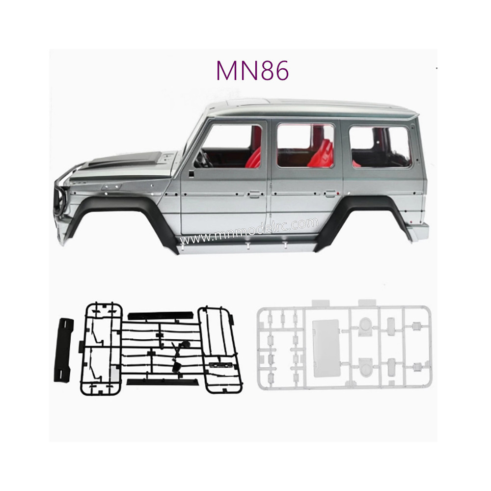 MN MODEL MN86 RC CAR Parts Original Car Body gray