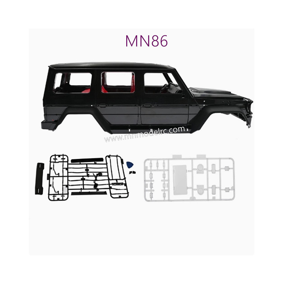 MN MODEL MN86 RC CAR Parts Original Car Body black