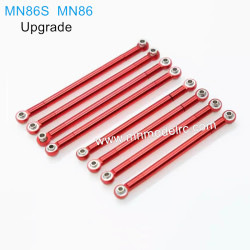 MN MODEL MN86S MN86 Upgraded Parts Metal Tie Rod 8 red