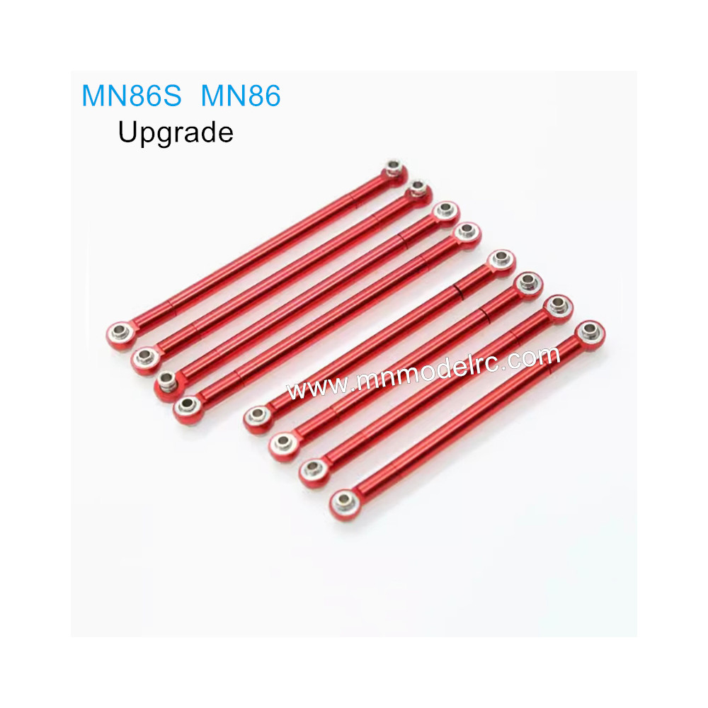 MN MODEL MN86S MN86 Upgraded Parts Metal Tie Rod 8 red