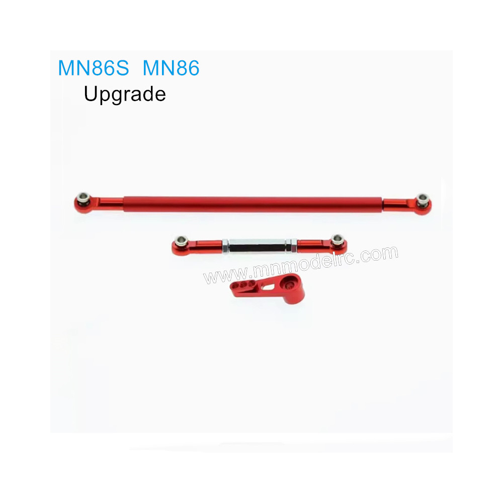 MN MODEL MN86S MN86 Upgraded Parts Steering Tie Rod red