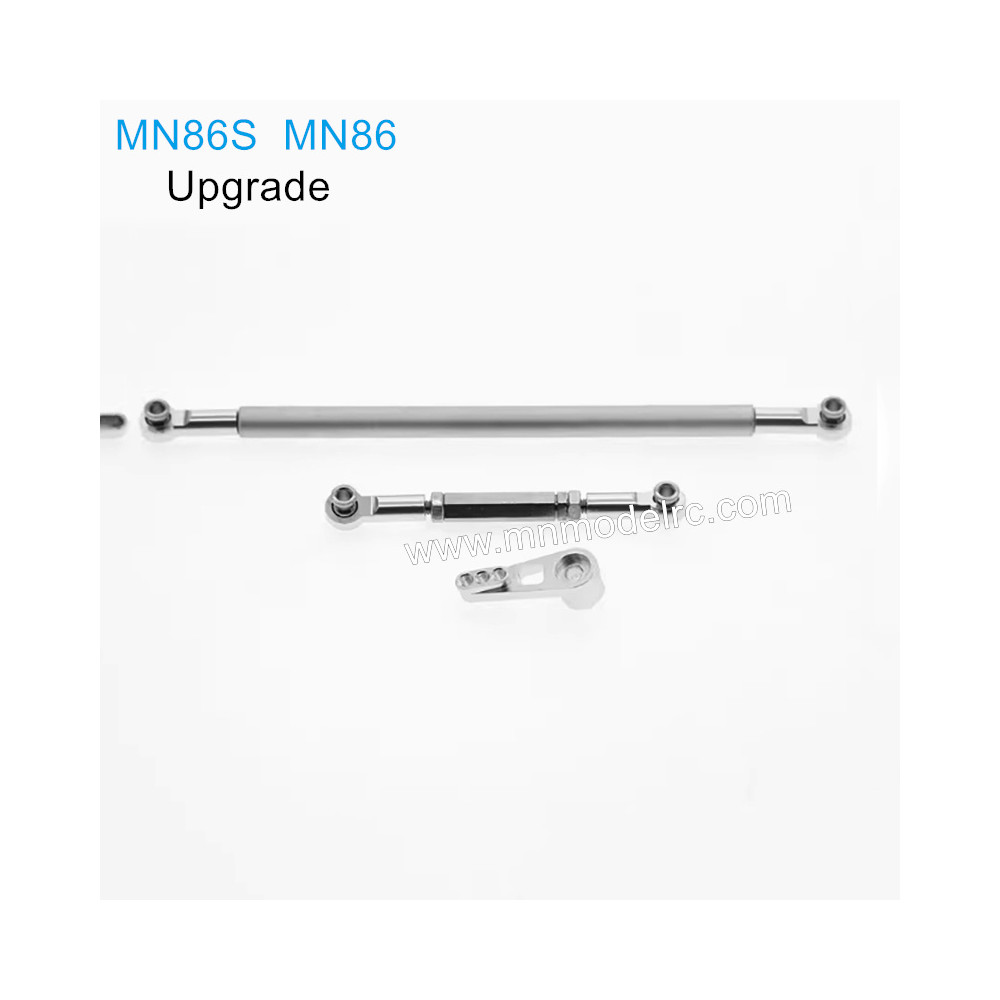 MN MODEL MN86S MN86 Upgraded Parts Steering Tie Rod silver