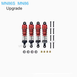 MN MODEL MN86S MN86 Upgraded Parts Metal Shock Absorber red