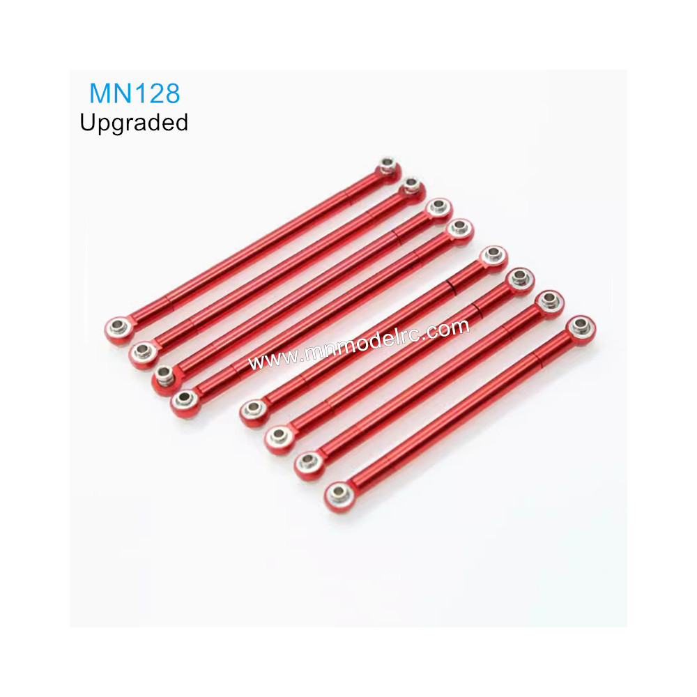 MN MODEL MN128 Upgraded Parts Metal Tie Rod 8 red
