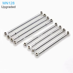 MN MODEL MN128 Upgraded Parts Metal Tie Rod 8 silver