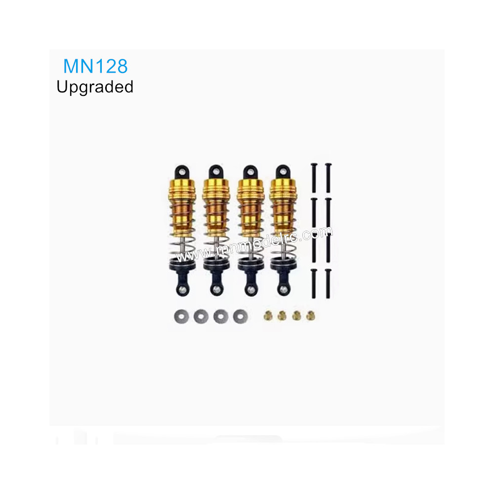 MN MODEL MN128 Upgraded Parts Metal Shock Absorber gold