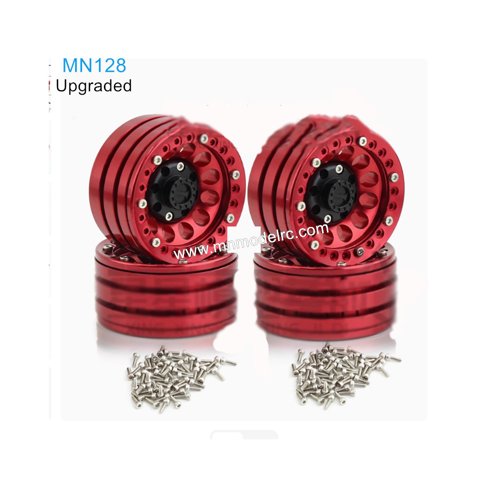 MN MODEL MN128 Upgraded Parts Six Claw Wheel Red
