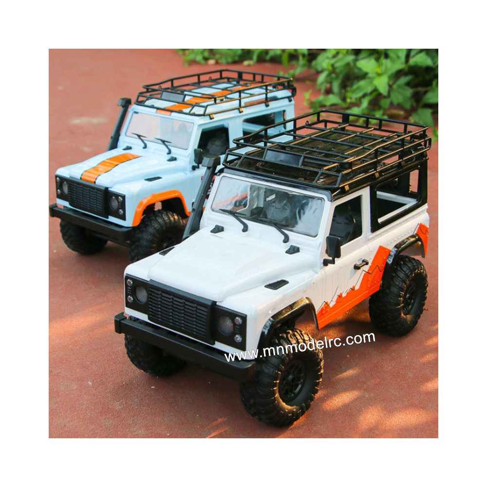 MN MODEL MN99 Full-scale 1:12 Four-wheel Drive Climbing Vehicle blue and white
