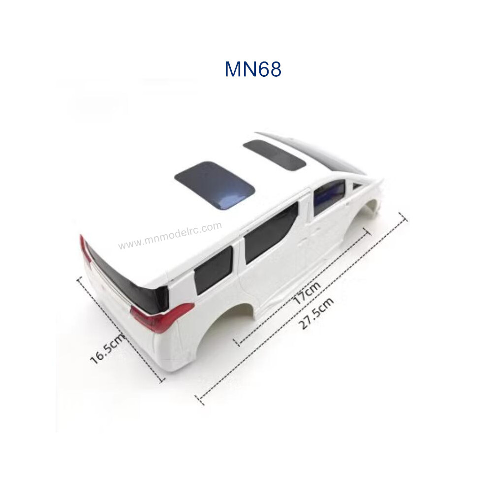 MN MODEL MN68 parts Car Shell white