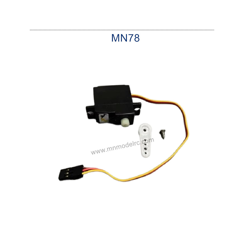 MN MODEL MN78 parts Servo with plastic Steering gear arm MN MODEL MN78 parts Servo with plastic Steering gear arm
