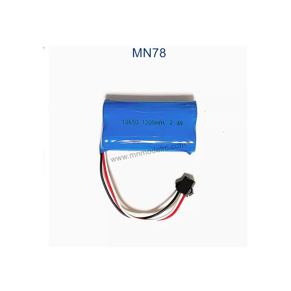 MN MODEL MN78 parts Battery 7.4V 1200mAh SM3P Plug