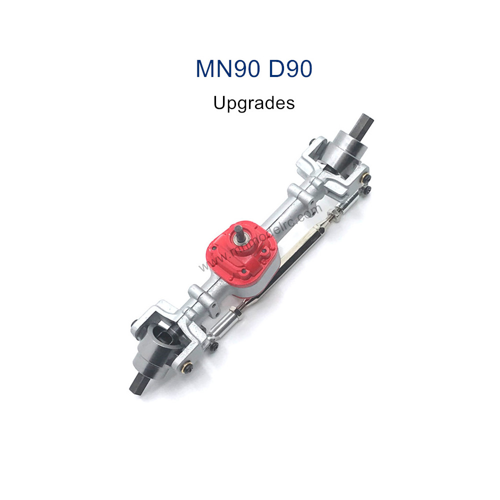 MN MODEL MN D90 Upgrade Parts Metal Front Axle Assembly silver