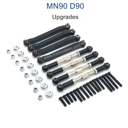 MN MODEL MN D90 Upgrade Parts Metal Connect Rods black