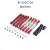 MN MODEL MN D90 Upgrade Parts Metal Connect Rods red