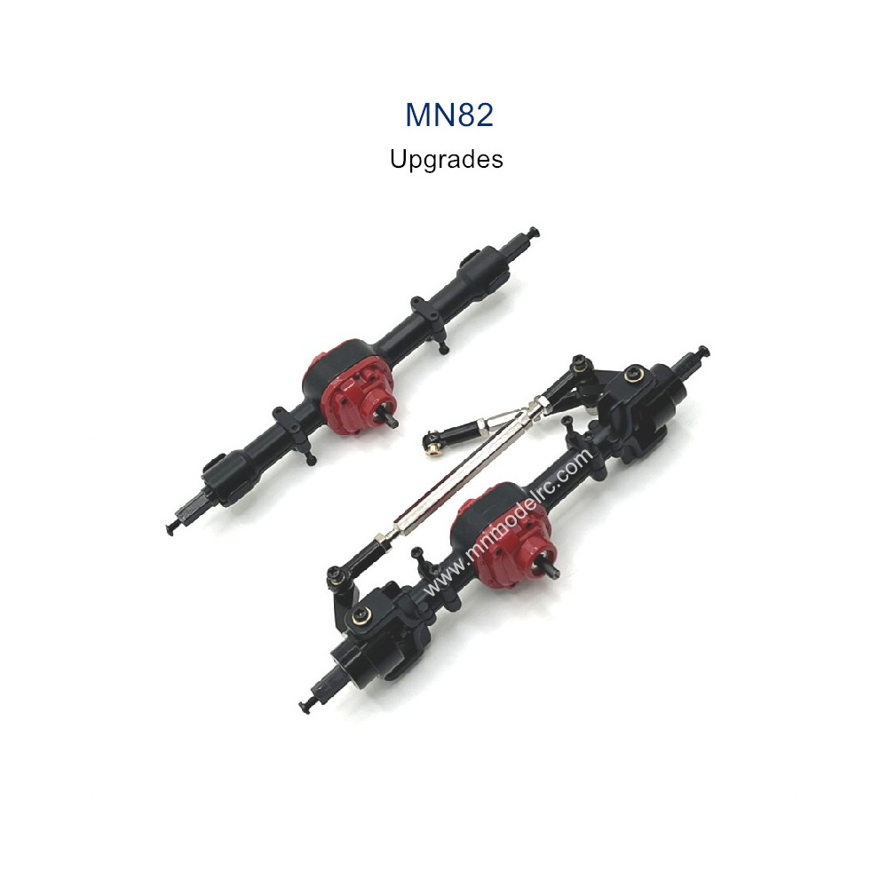 MN MODEL MN82 Upgrade parts Front and Rear Axle Assembly black