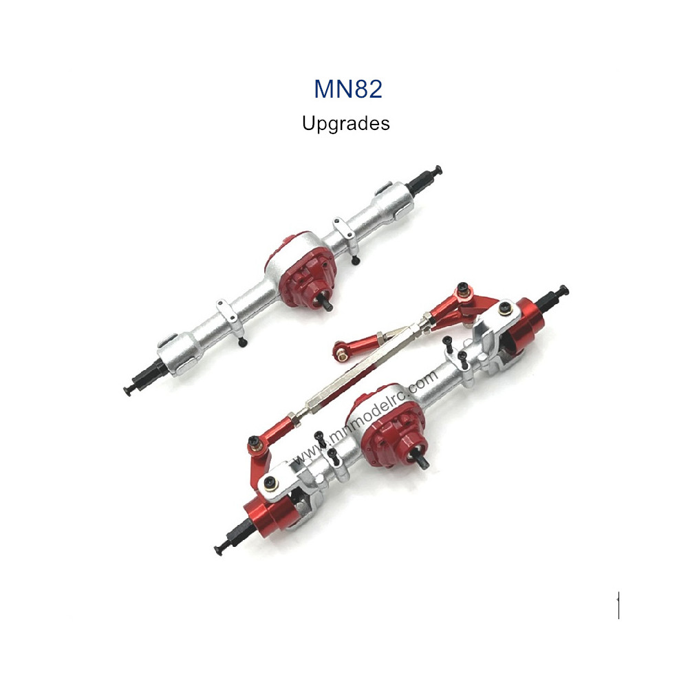 MN MODEL MN82 Upgrade parts Front and Rear Axle Assembly red