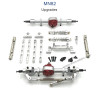 MN MODEL MN82 Upgrade parts Front and Rear Axles Kits Connect Rod Shocks silver