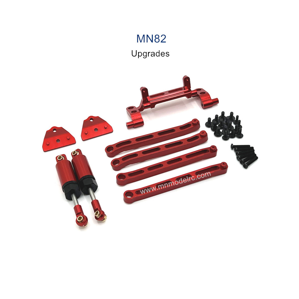 MN MODEL MN82 Upgrade parts Connect Rod Oli Shock kit red